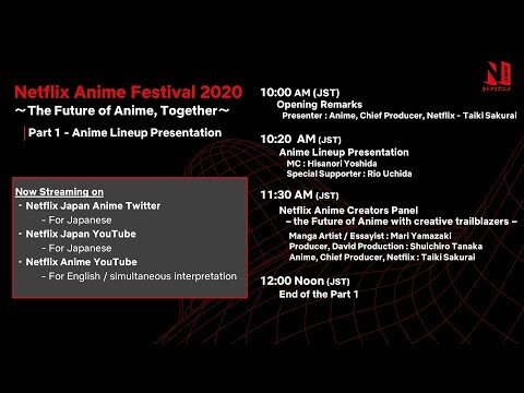 Netflix Anime Festival 2020 ~The Future of Anime, Together~
