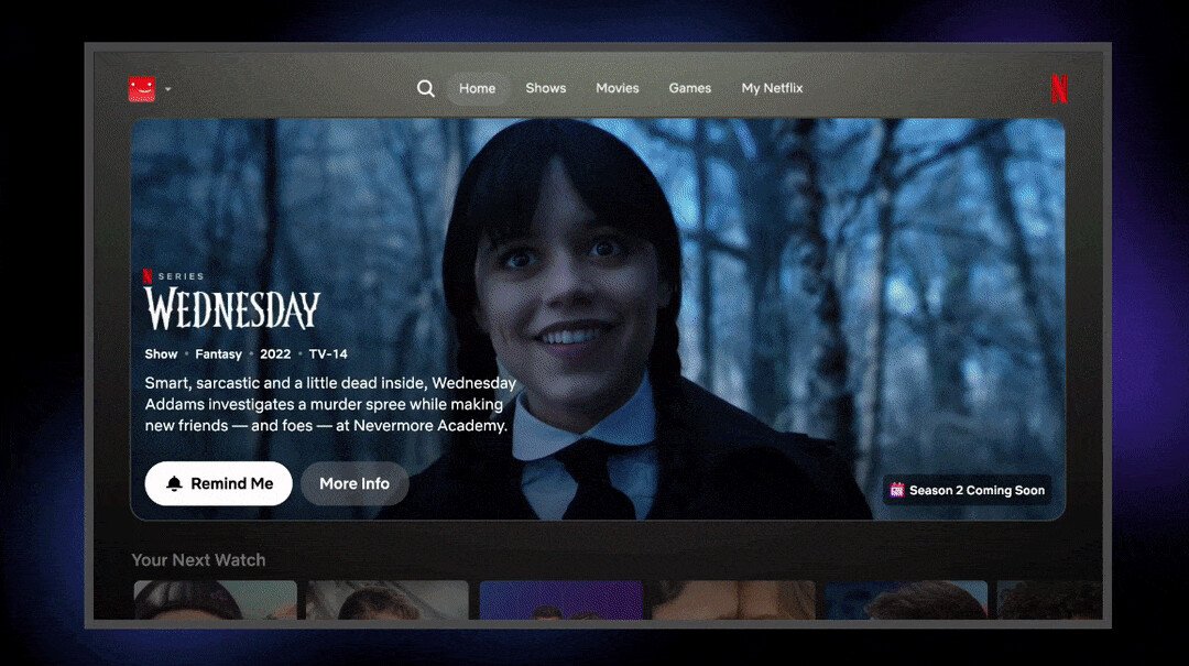 Netflix prezentuje nowy interfejs aplikacji na telewizory