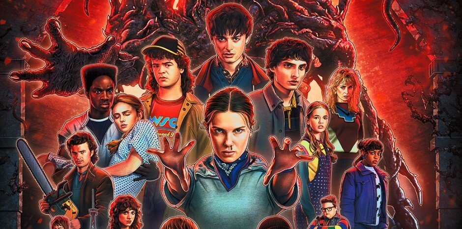 "Stranger Things", "ONE SHOT z Edem Sheeranem", "Stringer: Człowiek, który zrobił zdjęcie" oraz "List do Świętego Mikołaja 2" na materiałach od Netflixa
