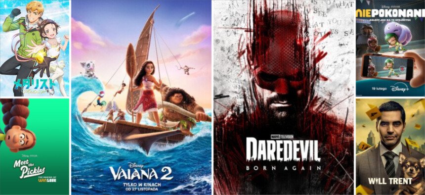 Dzisiejsze premiery w Disney+ Polska – Vaiana 2, Daredevil: Odrodzenie i inne!