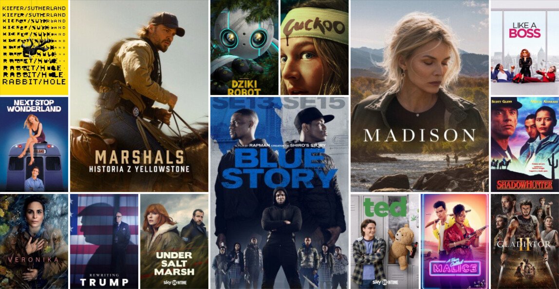 SkyShowtime z aktualizacją katalogu. Na liście nie tylko premiery, ale też głośne pozycje z datą wyjścia