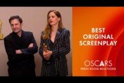 Best Original Screenplay | 'Anatomy Of A Fall' | Oscars 2024 Press Room Speech