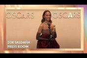 Zoë Saldaña Best Supporting Actress Press Room Speech | 97th Oscars (2025)