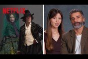 Mia Goth & Oscar Isaac on their Frankenstein Costumes | Netflix